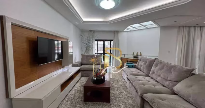 Apartamento com 4 dormitórios, 300 m² - venda por r$ 2.500.000 ou aluguel por r$ 9.000/mês - pitangueiras - guarujá/sp