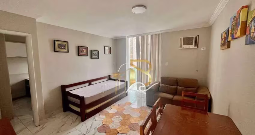 Apartamento com 1 dormitório à venda, 55 m² por r$ 360.000,00 - pitangueiras - guarujá/sp