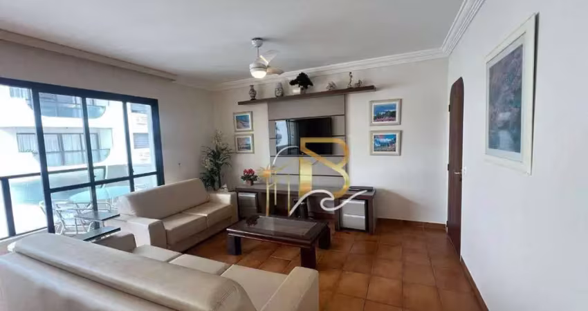 Apartamento com 3 dormitórios para alugar, 140 m² por r$ 6.000,00/mês - pitangueiras - guarujá/sp