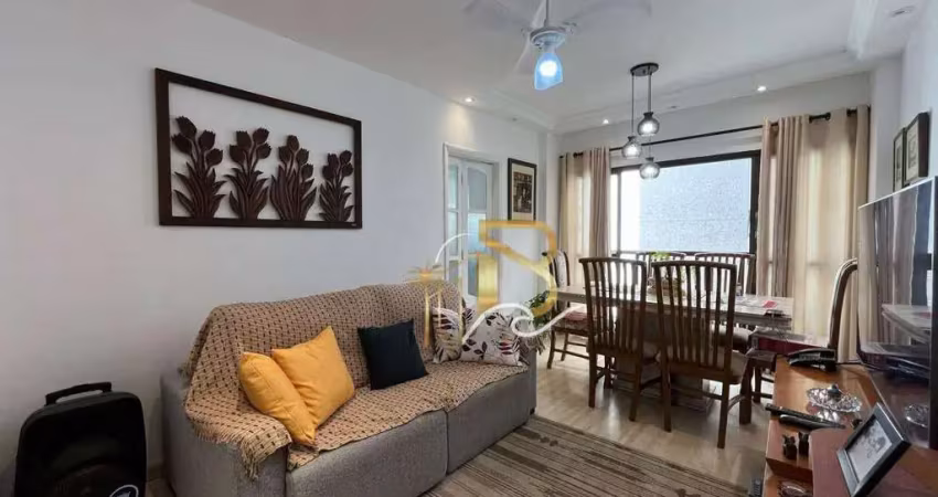 Apartamento com 2 dormitórios à venda, 70 m² por r$ 380.000,00 - astúrias - guarujá/sp