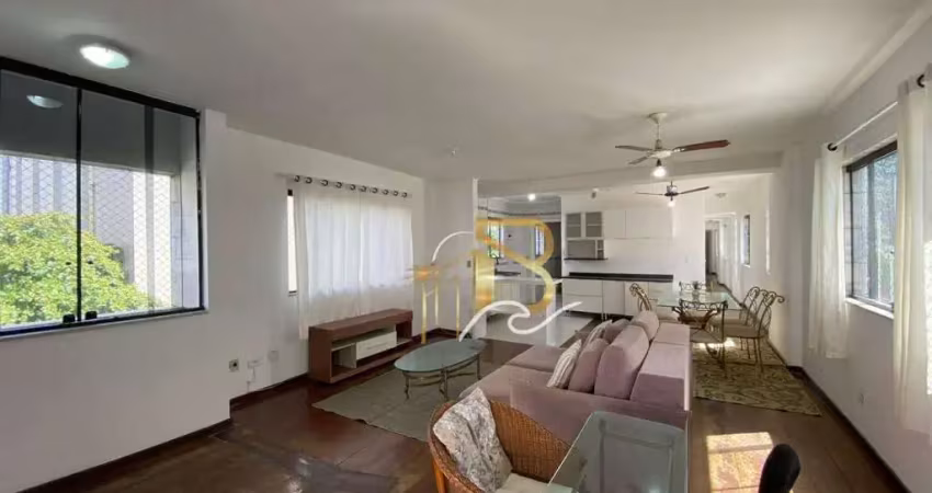 Apartamento com 4 dormitórios para alugar, 145 m² por r$ 5.000/mês - pitangueiras - guarujá/sp