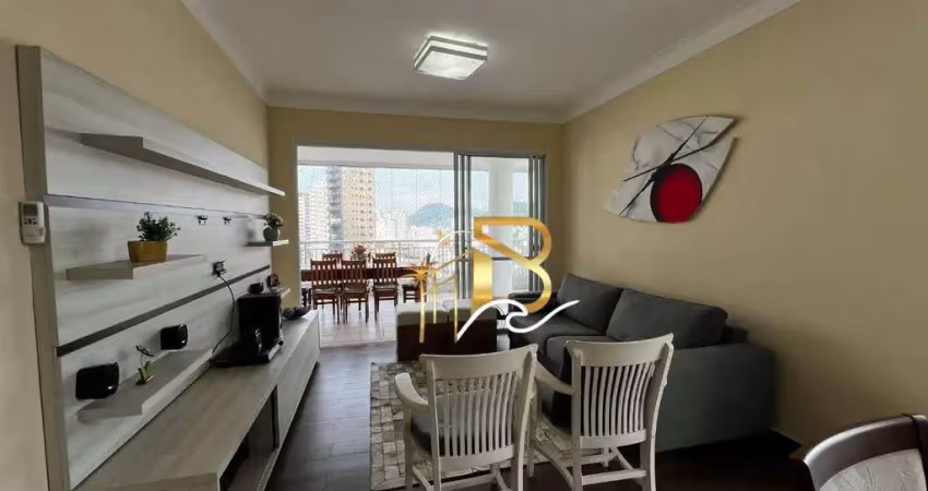 Apartamento com 3 dormitórios para alugar, 126 m² por r$ 7.500,00/mês - astúrias - guarujá/sp