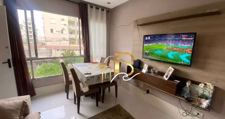 Apartamento com 1 dormitório à venda, 44 m² por r$ 210.000,00 - parque enseada - guarujá/sp