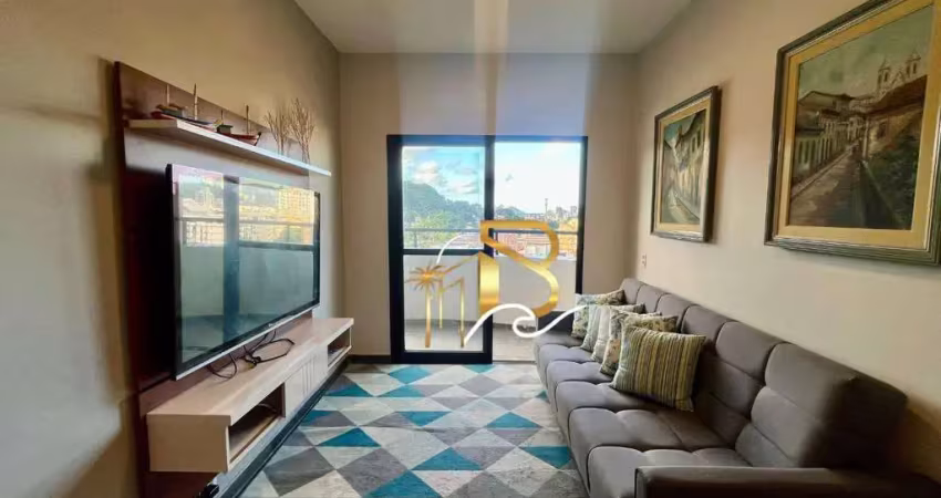 Apartamento com 2 dormitórios à venda, 83 m² por r$ 320.000 - enseada - guarujá/sp