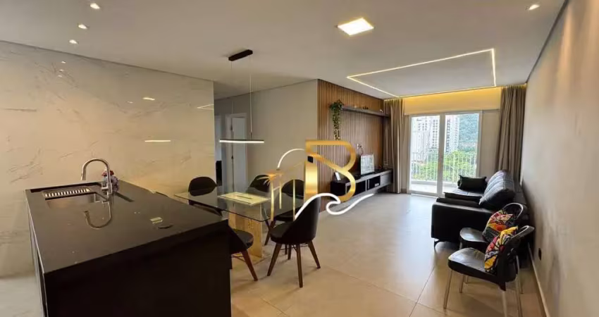 Apartamento com 3 dormitórios à venda, 100 m² por r$ 590.000,00 - pitangueiras - guarujá/sp