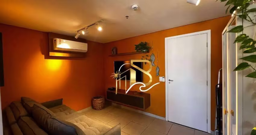 Apartamento com 1 dormitório, 49 m² - venda por r$ 530.000,00 ou aluguel por r$ 3.900,00/mês - enseada - guarujá/sp