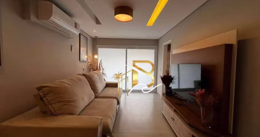 Apartamento com 2 dormitórios à venda, 70 m² por r$ 580.000,00 - pitangueiras - guarujá/sp