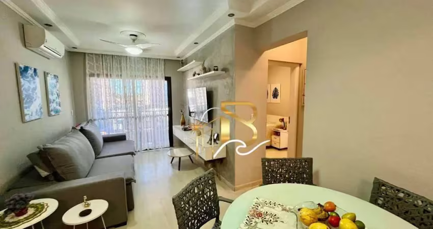 Apartamento com 2 dormitórios à venda, 71 m² por r$ 450.000 - enseada - guarujá/sp