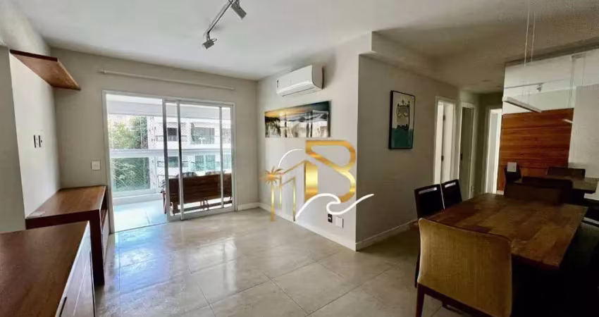 Apartamento com 2 dormitórios para alugar, 88 m² por r$ 5.500,00/mês - astúrias - guarujá/sp