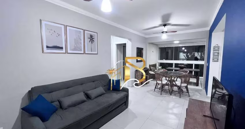 Apartamento com 2 dormitórios à venda, 76 m² por r$ 580.000,00 - tortugas - guarujá/sp