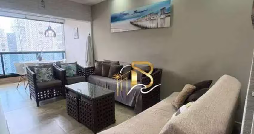 Apartamento com 2 dormitórios para alugar, 65 m² por r$ 5.700/mês - pitangueiras - guarujá/sp