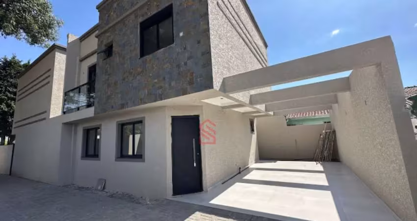 Sobrado à venda em santa felicidade, curitiba-pr: 3 quartos, 1 suíte, 2 salas, 2 banheiros, 2 vagas de garagem, 135m².