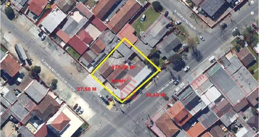 Terreno comercial à venda em curitiba-pr, bairro fazendinha - 877,50 m² de oportunidade imperdível!