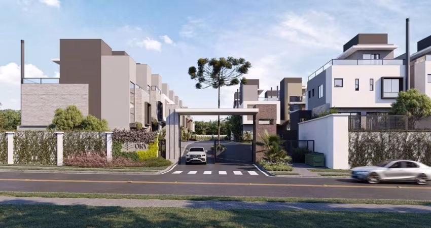Casa em Condomínio de Luxo no Bacacheri: 3 Quartos, 3 Suítes, 4 Banheiros, 2 Vagas - 216,45 m² em Curitiba-PR.