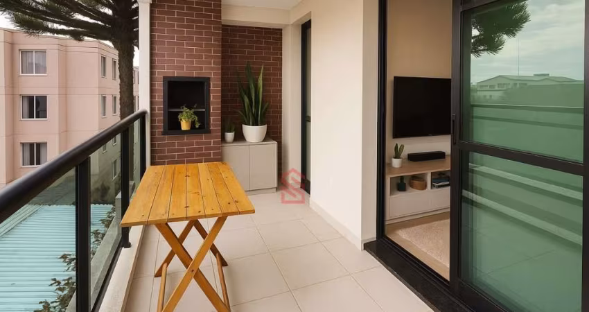 Apartamento de 2 quartos sendo 1 suíte à venda no bairro São Francisco, Curitiba-PR: 76,82m², 2 salas, 2 banheiros e 2 vagas de garagem!