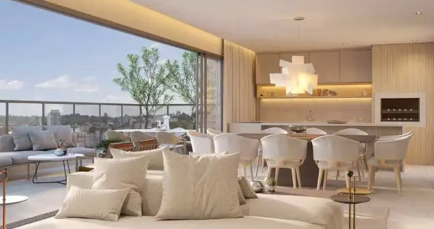 Lançamento apto  de luxo à venda em curitiba-pr, no água verde: 3 quartos, 3 suítes, 4 banheiros, 2 vagas, 135,91m². luxo e conforto!
