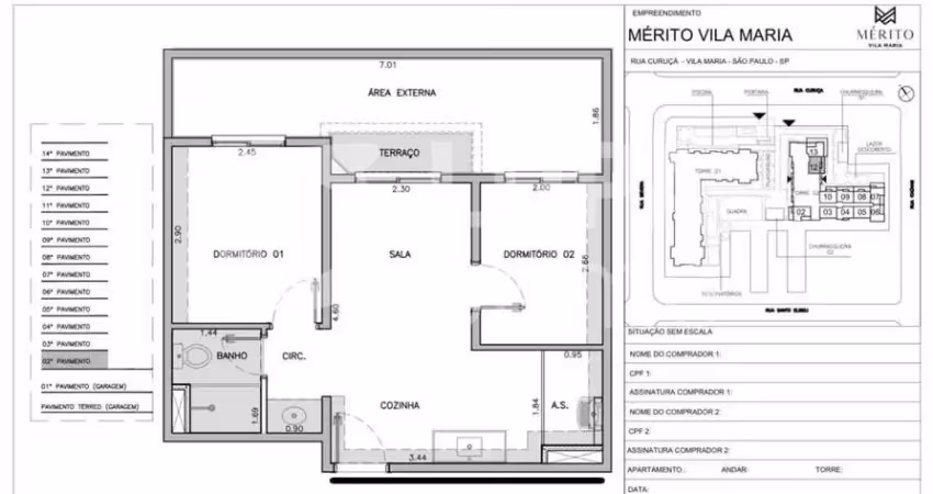 Apartamento com 2 quartos e 1 vaga de garagem à venda na vila maria baixa