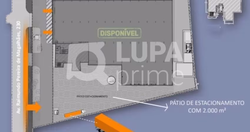 GALPÃO COMERCIAL COM 2205 M² PARA LOCAÇÃO, LAPA, SÃO PAULO