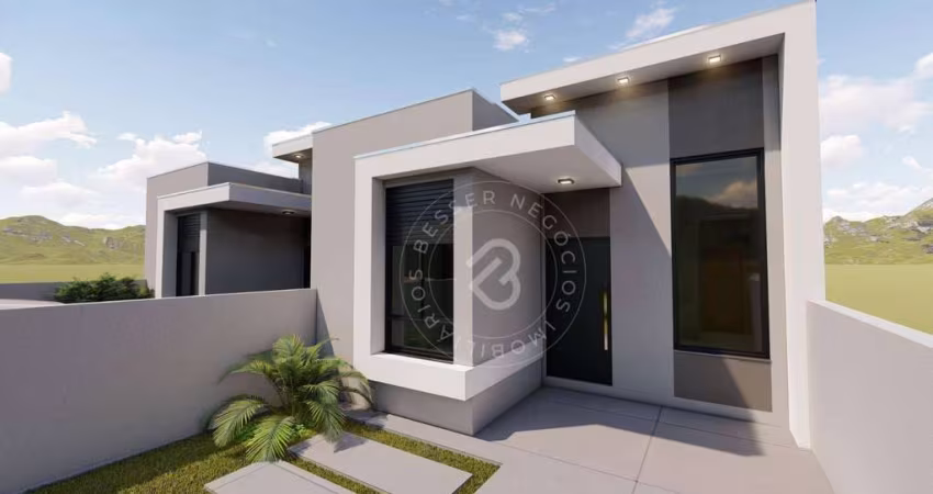 Casa com 2 dormitórios à venda, 56 m² por R$ 369.000 - Camboim - Sapucaia do Sul/RS
