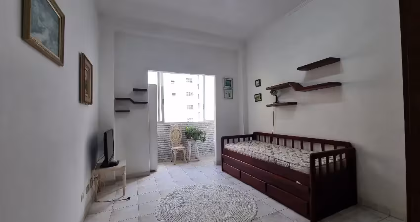 Kitnet no boqueirão – meia quadra da praia! vista mar