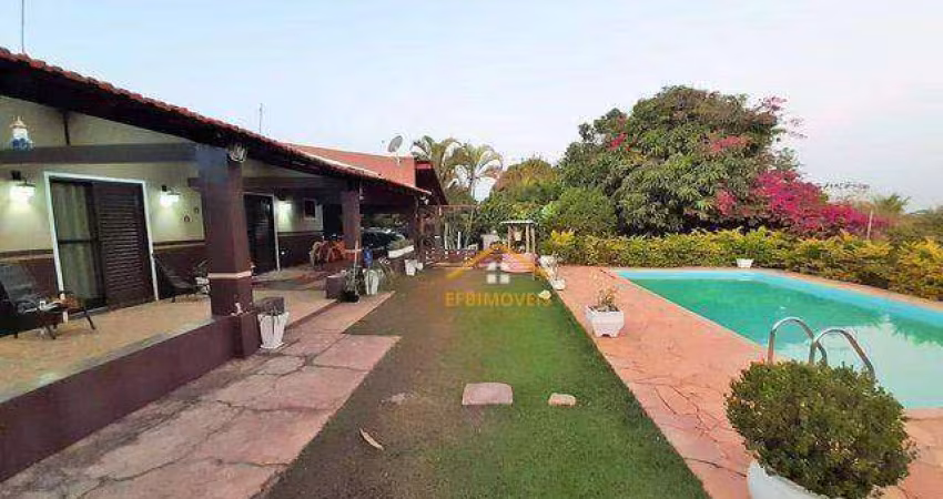 Chácara com 3 dormitórios à venda, 1200 m² por R$ 730.000 - Cariobinha - Americana/SP