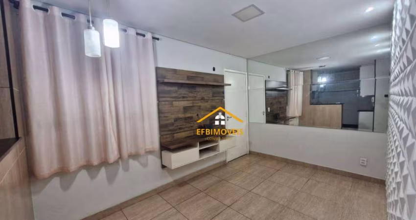 Apartamento com 2 dormitórios, 49 m² - venda por R$ 175.000,00 ou aluguel por R$ 1.600,00/mês - Jardim Recanto - Americana/SP