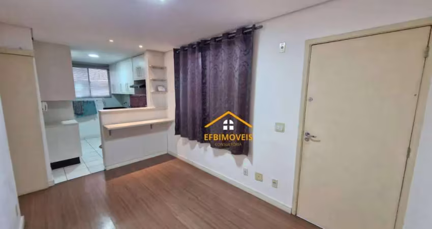 Apartamento com 2 dormitórios para alugar, 49 m² por r$ 1.500/mês - jardim recanto - americana/sp