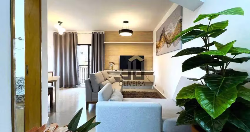 Apartamento com 1 dormitório para alugar, 42 m² por r$ 3.000/mês - jardim alvinópolis - atibaia/sp