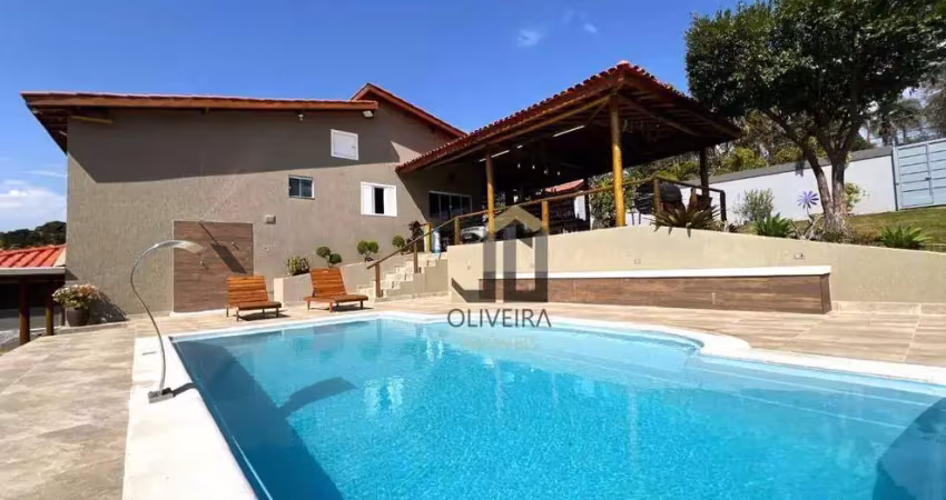 Chácara com 6 dormitórios à venda, 4887 m² por r$ 3.900.000,00 - jardim estância brasil - atibaia/sp