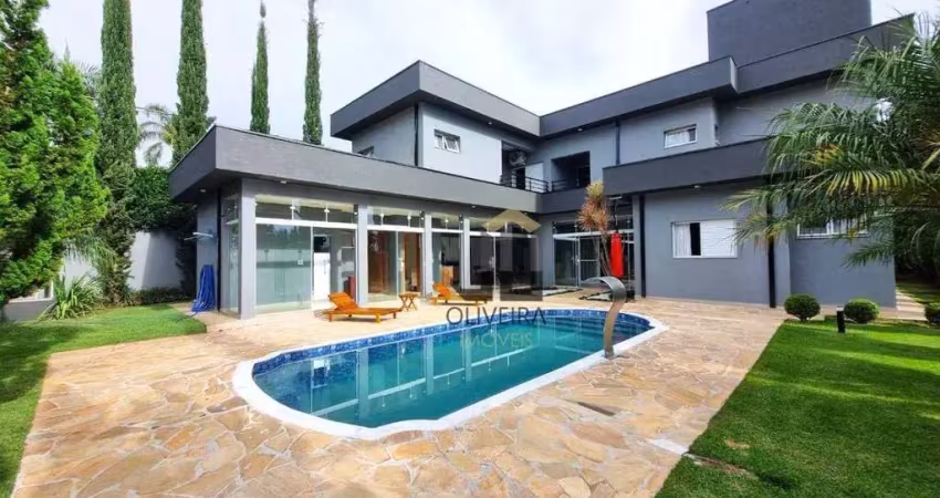 Casa com 6 dormitórios à venda, 462 m² por r$ 3.700.000,00 - condominio porto atibaia - atibaia/sp