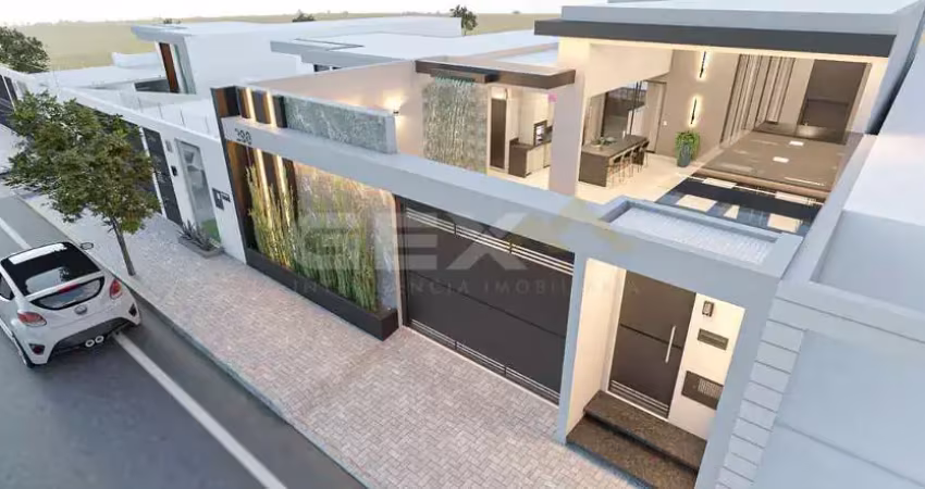 Casa à venda no bairro São Roque, 3 quartos sendo 1 suíte com closet, 4 vagas. (
