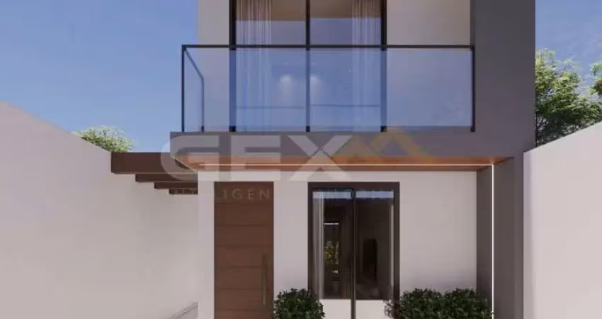 Casa duplex à venda no bairro Fábio Notini, 3 quartos, 1 suíte e 2 vagas.