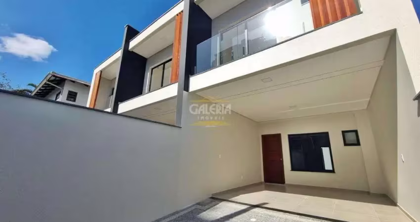 Sobrado geminado no saguaçú com 3 quartos para venda, 121 m²