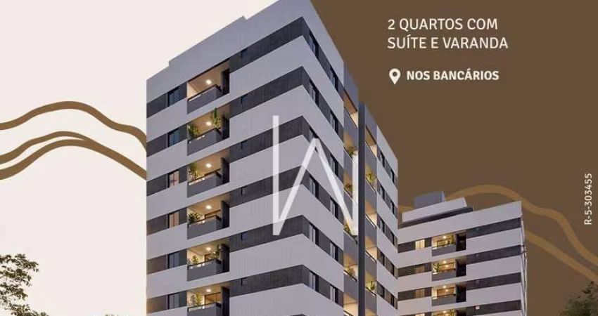 Apartamento de 48m² – 2 Quartos com Suíte no Residencial EQ Raízes - Jardim Cidade Universitária - João Pessoa/PB