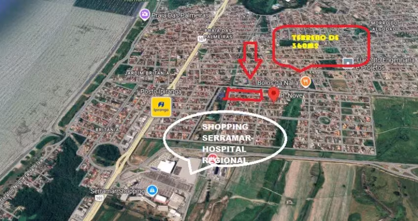 Terreno em prox. ao shopping serramar em caraguatatuba-sp