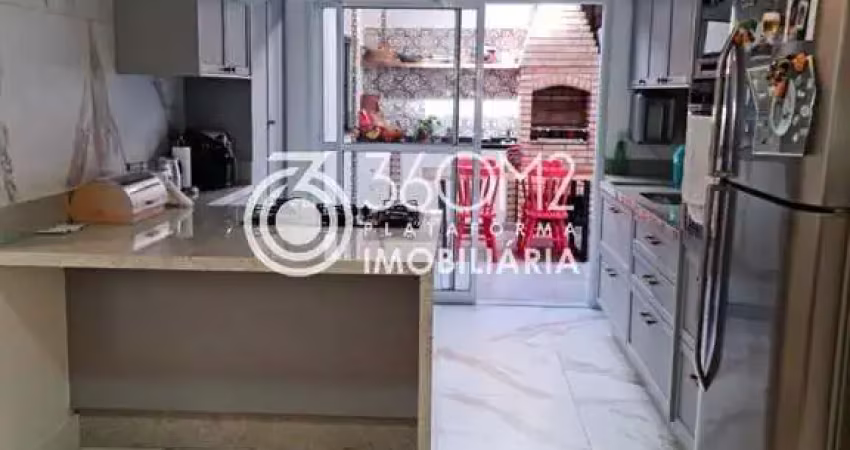 Sobrado para venda em santo andré, parque oratório, 3 dormitórios, 1 suíte, 3 banheiros, 4 vagas
