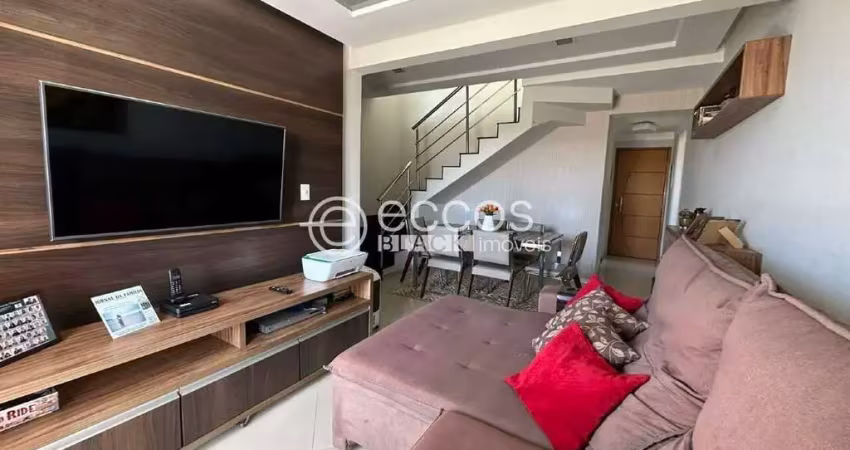 Cobertura para aluguel, 4 quartos, 2 suítes, 2 vagas, santa mônica - uberlândia/mg