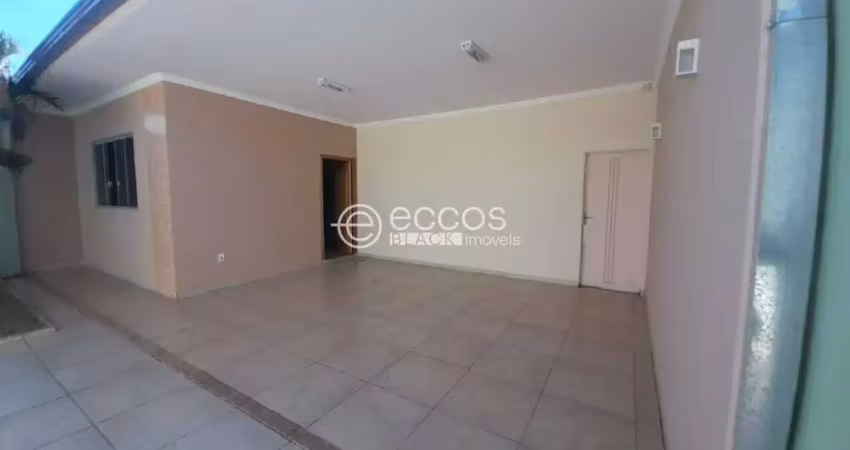 Casa para aluguel, 3 quartos, 1 suíte, 2 vagas, santa mônica - uberlândia/mg
