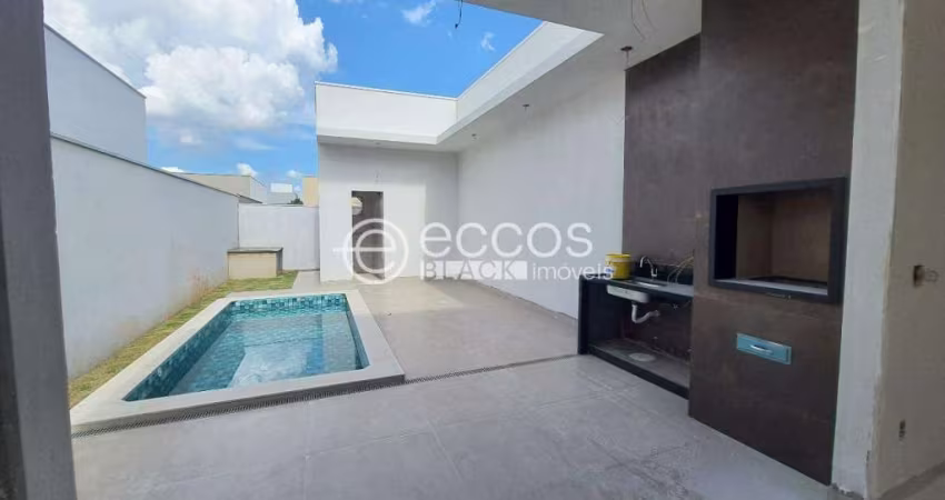 Casa em condomínio à venda, 3 quartos, 2 suítes, 2 vagas, Laranjeiras - Uberlândia/MG