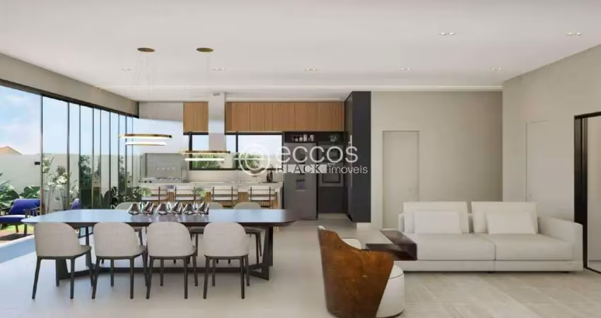 Casa em condomínio à venda, 3 quartos, 3 suítes, 4 vagas, granja marileusa - uberlândia/mg