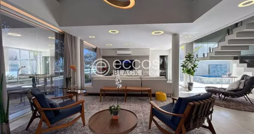 Casa em condomínio à venda, 3 quartos, 3 suítes, 6 vagas, aclimação - uberlândia/mg