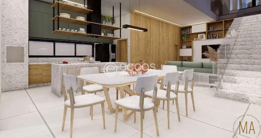 Casa em condomínio à venda, 3 quartos, 3 suítes, 2 vagas, granja marileusa - uberlândia/mg