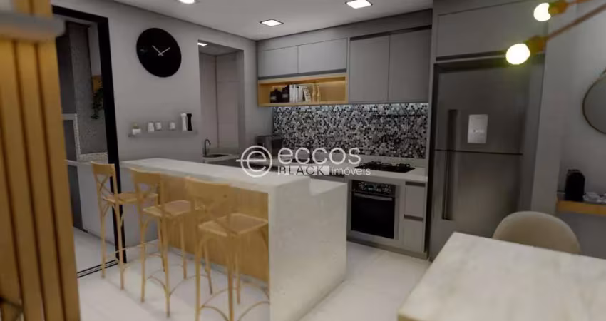 Apartamento à venda, 2 quartos, 1 suíte, 1 vaga, novo mundo - uberlândia/mg