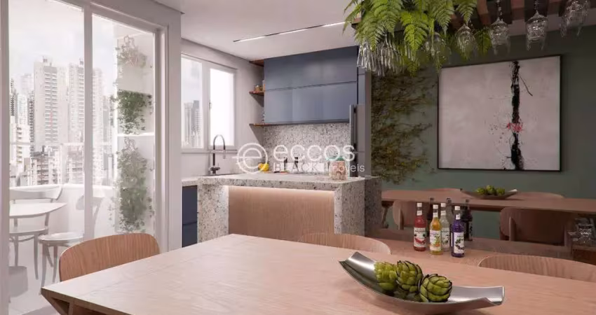 Apartamento à venda, 2 quartos, 1 suíte, 1 vaga, novo mundo - uberlândia/mg