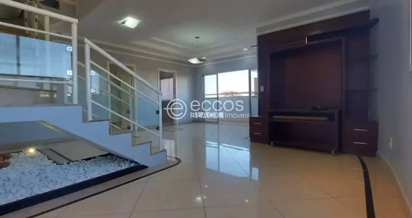 Cobertura à venda, 3 quartos, 3 suítes, 2 vagas, santa mônica - uberlândia/mg