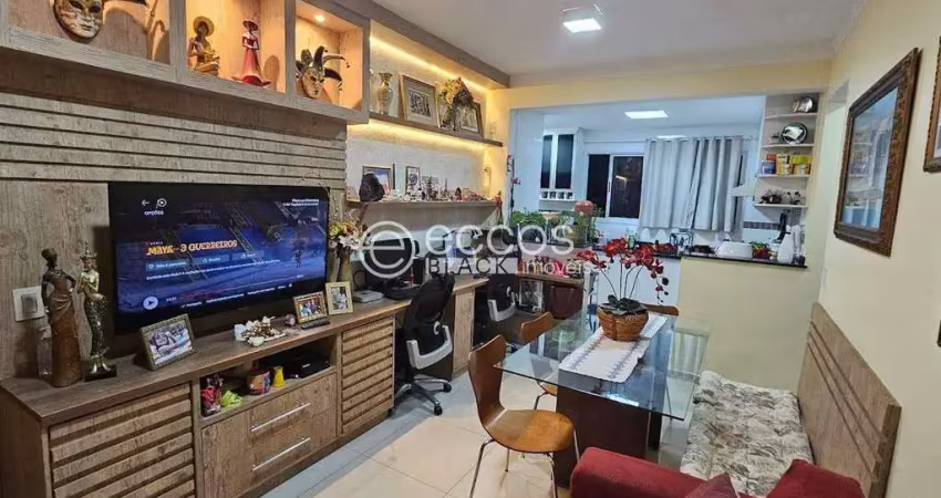 Apartamento à venda, 2 quartos, 1 suíte, 2 vagas, santa mônica - uberlândia/mg