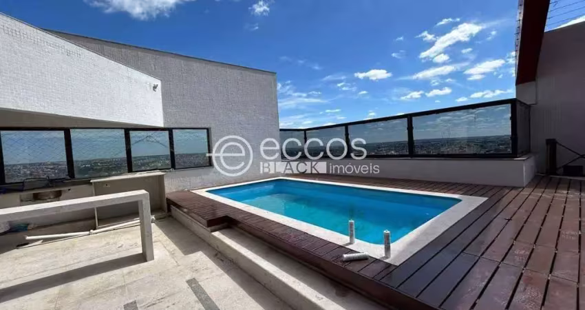 Cobertura à venda, 4 quartos, 4 suítes, 5 vagas, fundinho - uberlândia/mg