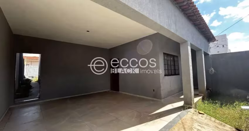 Casa para aluguel, 3 quartos, 1 suíte, 2 vagas, santa mônica - uberlândia/mg