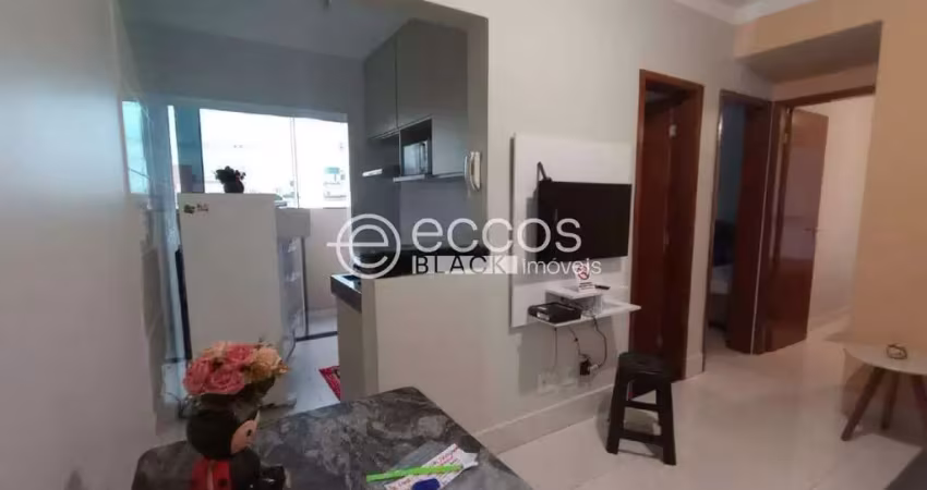 Apartamento para aluguel, 2 quartos, 1 suíte, 1 vaga, santa mônica - uberlândia/mg