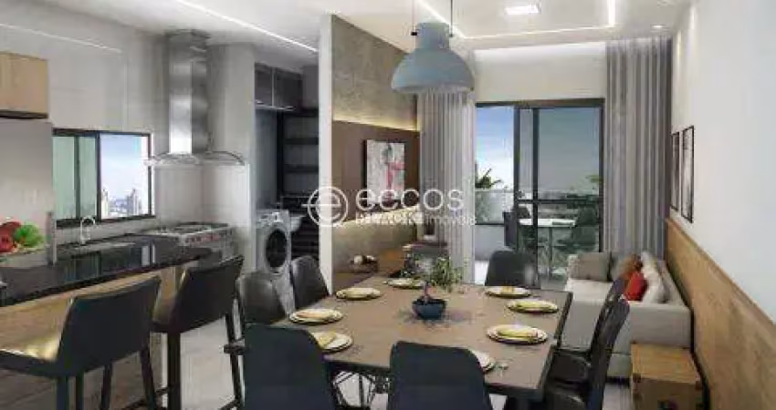 Apartamento à venda, 2 quartos, 1 suíte, 1 vaga, martins - uberlândia/mg